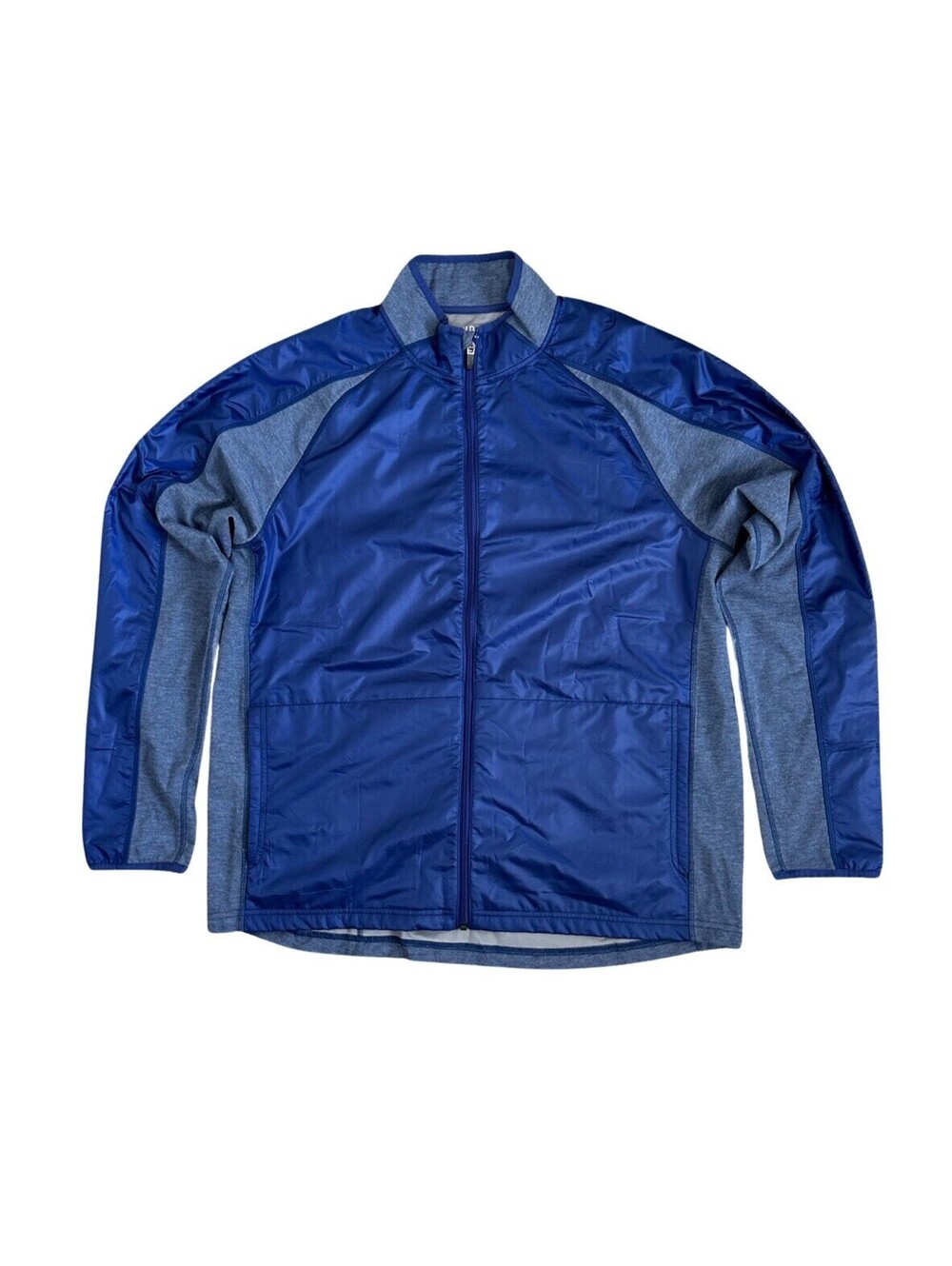 Rhone Full Zip Jacket Men’s Blue Performance Coat Outdoors Run Golf Size XL